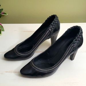 Proenza Schouler | Black Braided Leather Pumps Sz 37 1/2